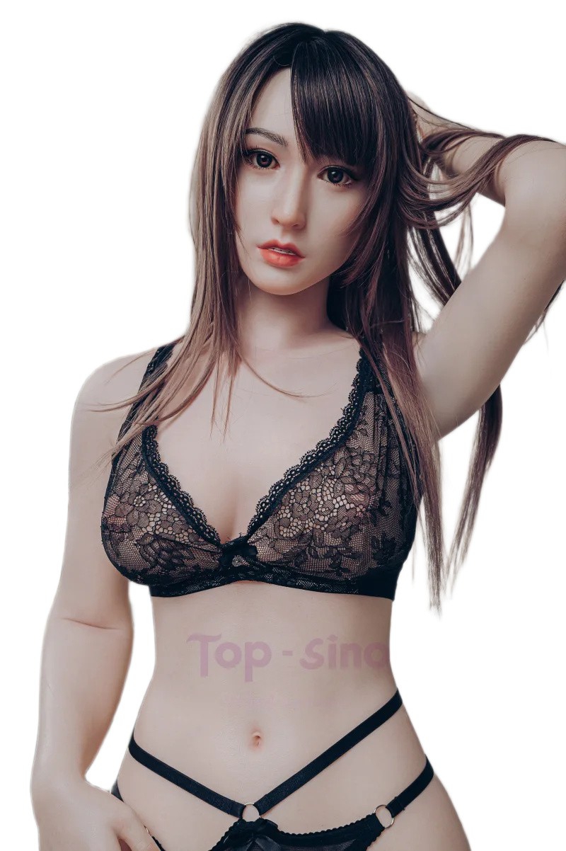 Top Sino Japan 158cm Realistic Platinum Silicone Mily Doll