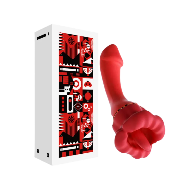 TQG II Red Lipstick G-Spot & Oral Pleasure Vibrator