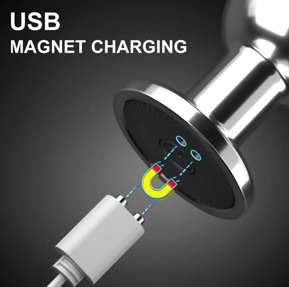 Remote Control Metal Anal Plug 10 Vibration Modes — photo 4
