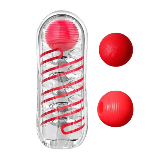 Transparent Textured Male Masturbation Cup Soft Silicone