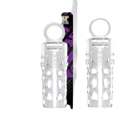 Transparent Vibrating Strap-On Condom