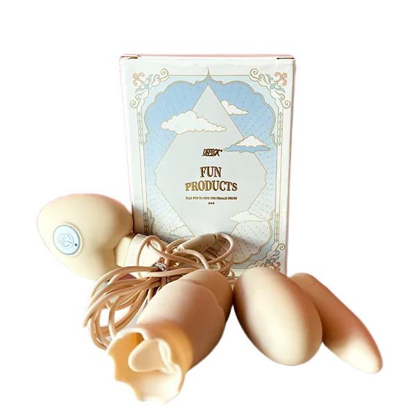 Triple-Head Lingual Vibrating Egg G-Spot Clitoral Stimulation