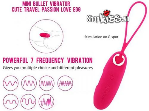 Aphojoy Rechargeable Egg Vibrator 7 Modes Waterproof Pink, Purple — photo 7