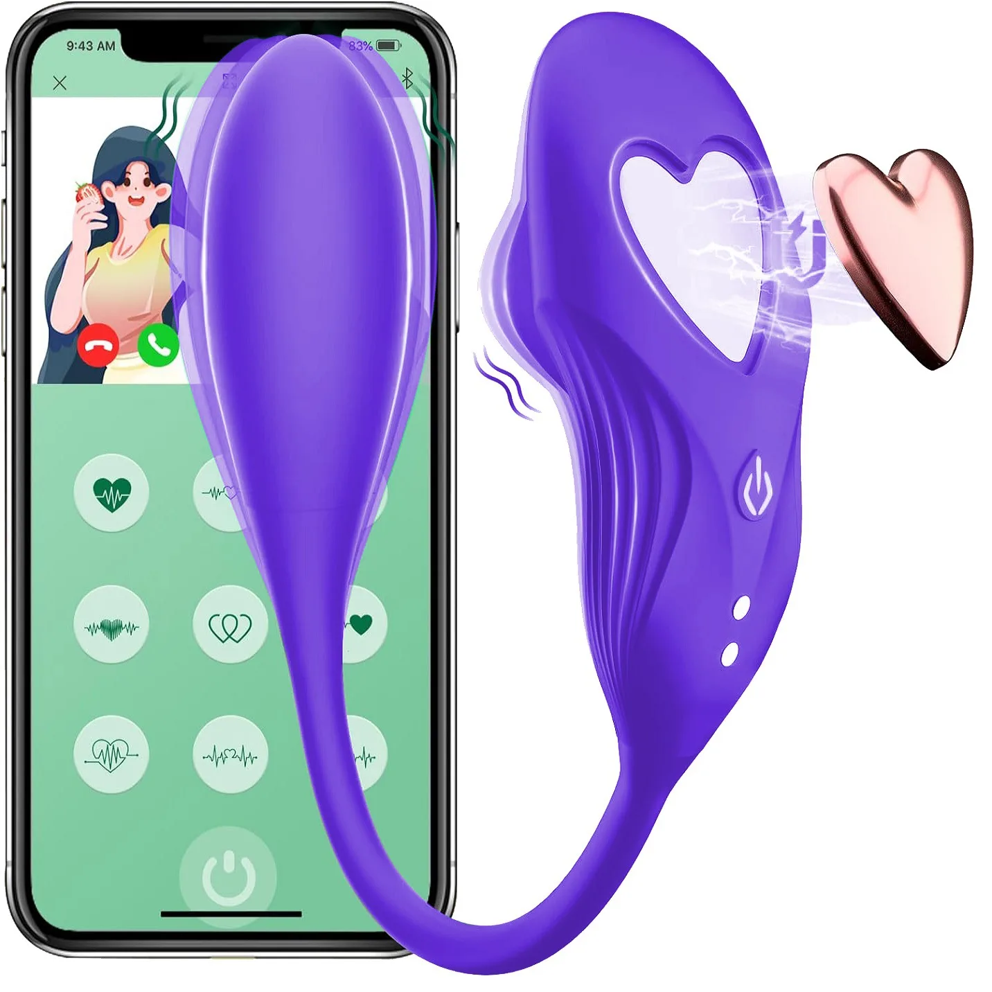 BOCO Premium 2-Head Vibrating Egg with Remote & App Control — photo 2