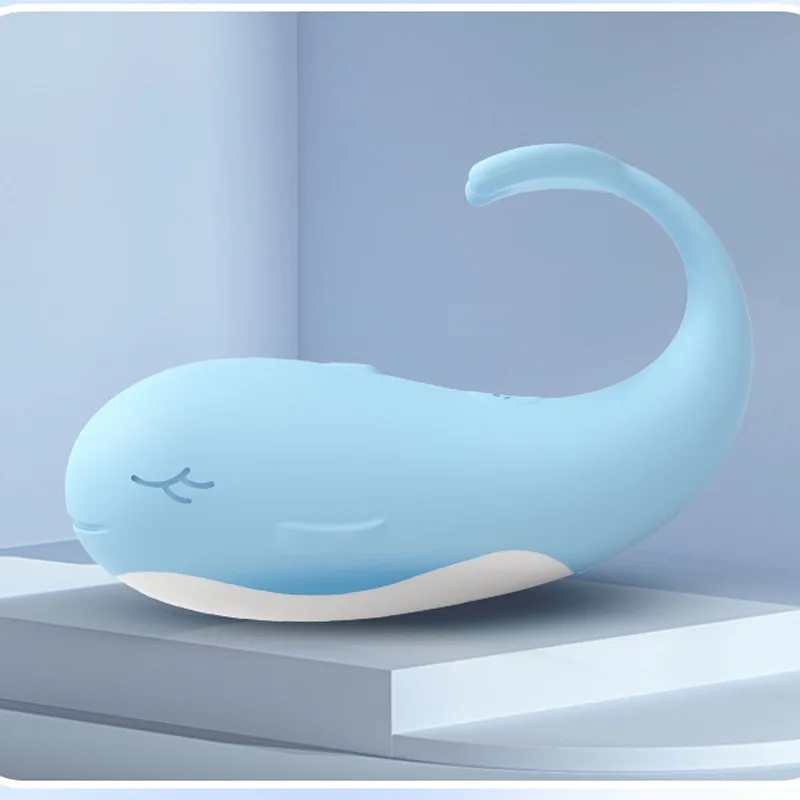 Remote-Control Dolphin Heating Mini Vibrator Pink Blue — photo 2