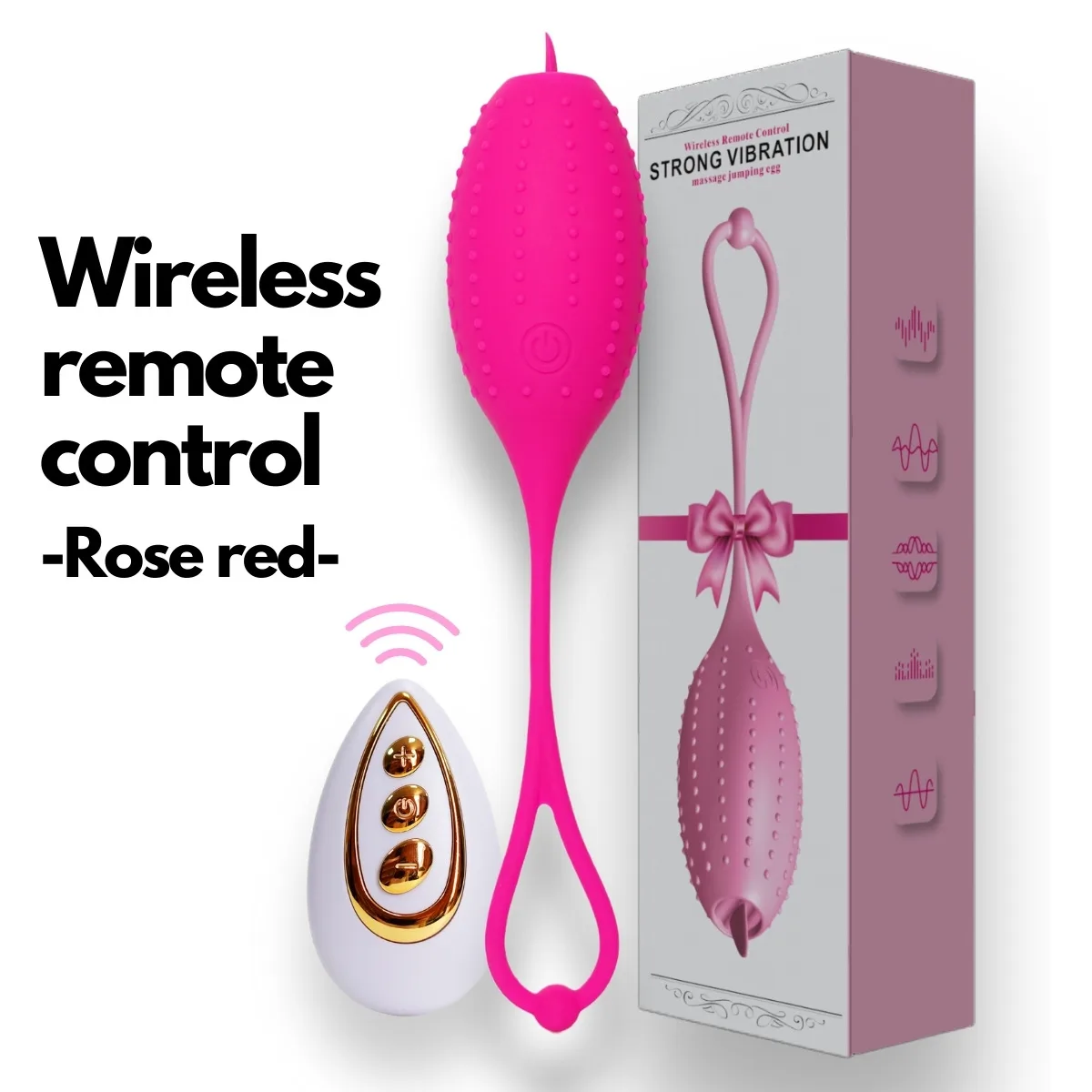 12-Speed Nubby Remote Vibrating Puffer Fish Egg Female Massage — photo 2