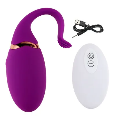 Whale Shape Powerful 10 Mode Silicone Vibrating Egg Toy — photo 2