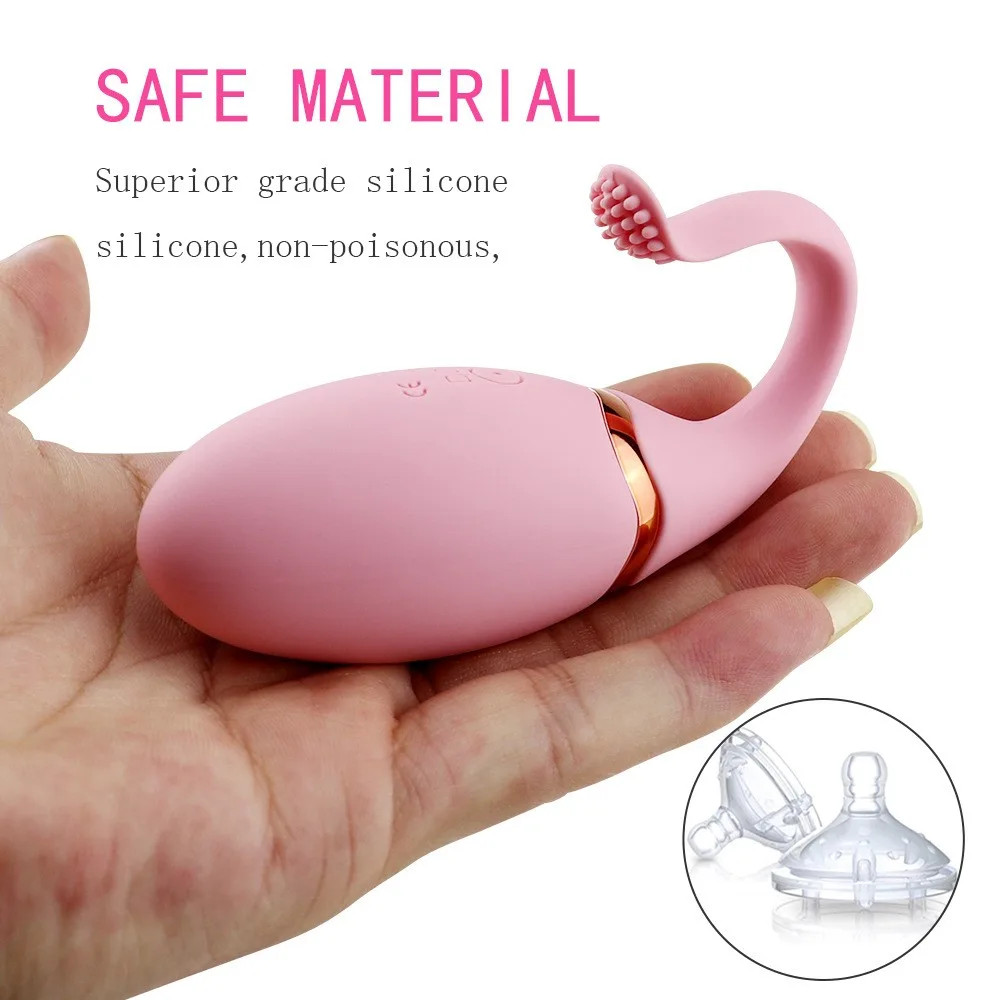Whale Shape Powerful 10 Mode Silicone Vibrating Egg Toy — photo 7