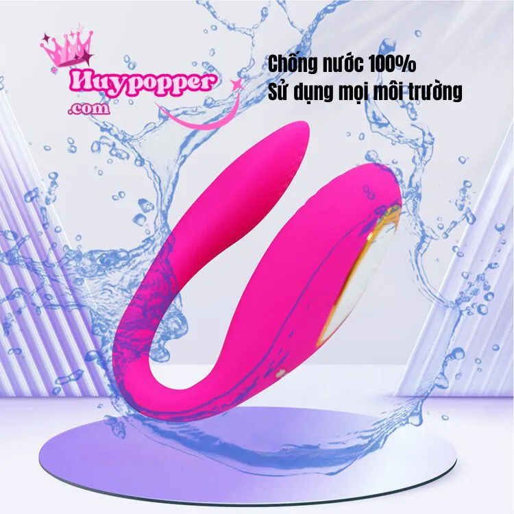 Remote Control C-shaped Double Motor Vibrator USB Rechargeable — photo 4