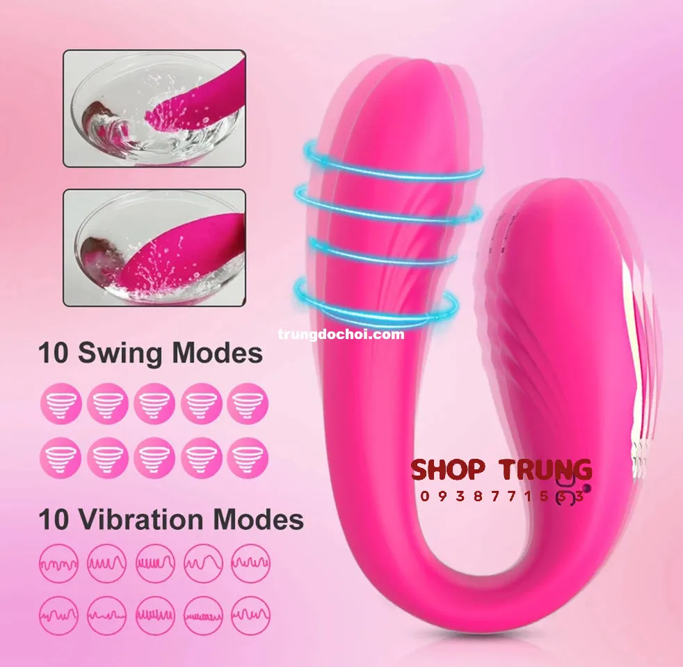 C-Shaped Vibrating Rabbit Remote Control Stimulator — photo 2