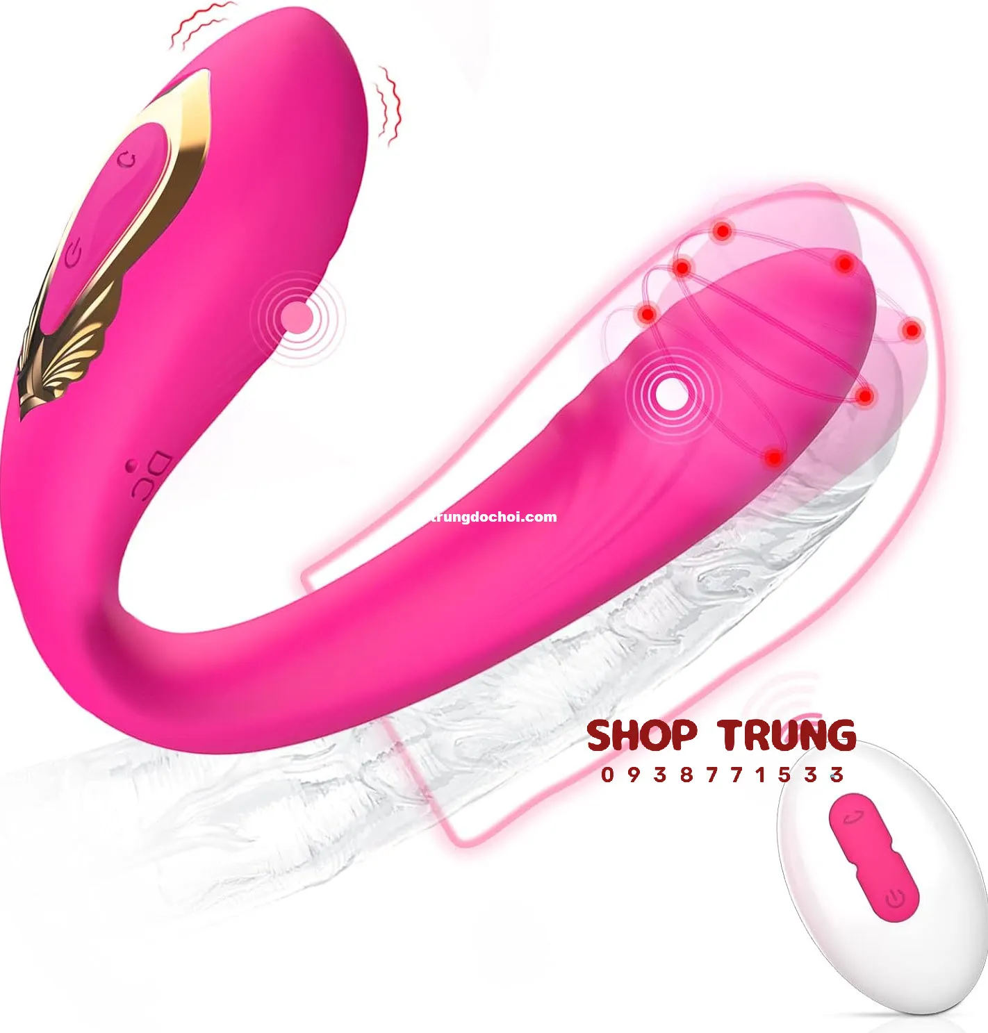 C-Shaped Vibrating Rabbit Remote Control Stimulator — photo 6