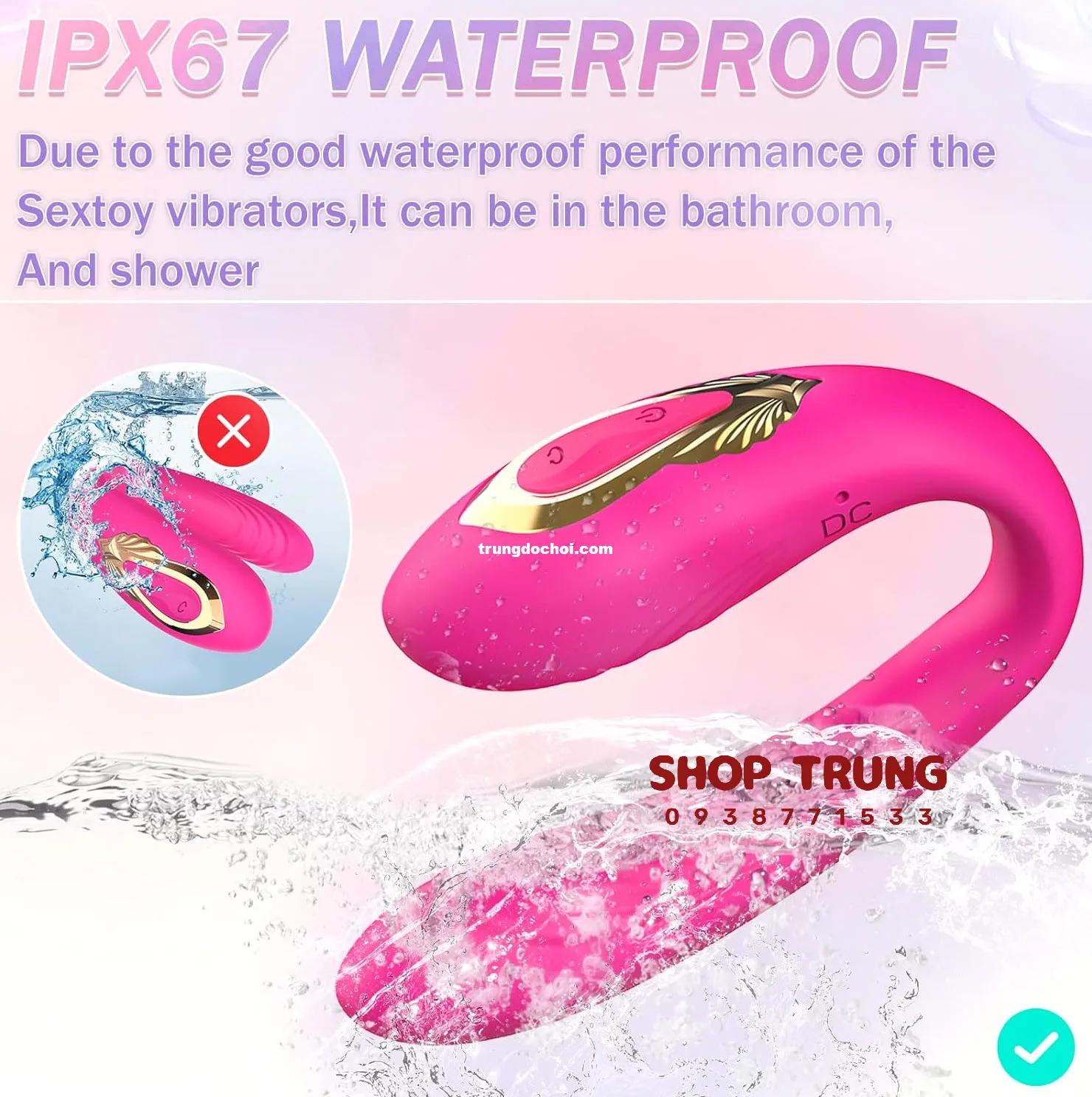 C-Shaped Vibrating Rabbit Remote Control Stimulator — photo 7