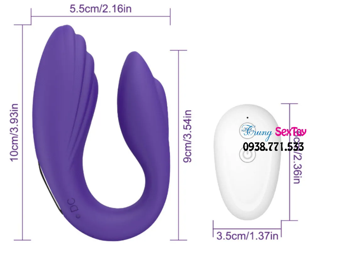 U-Shaped Vibrator Dual Motors USB Rechargeable — photo 5