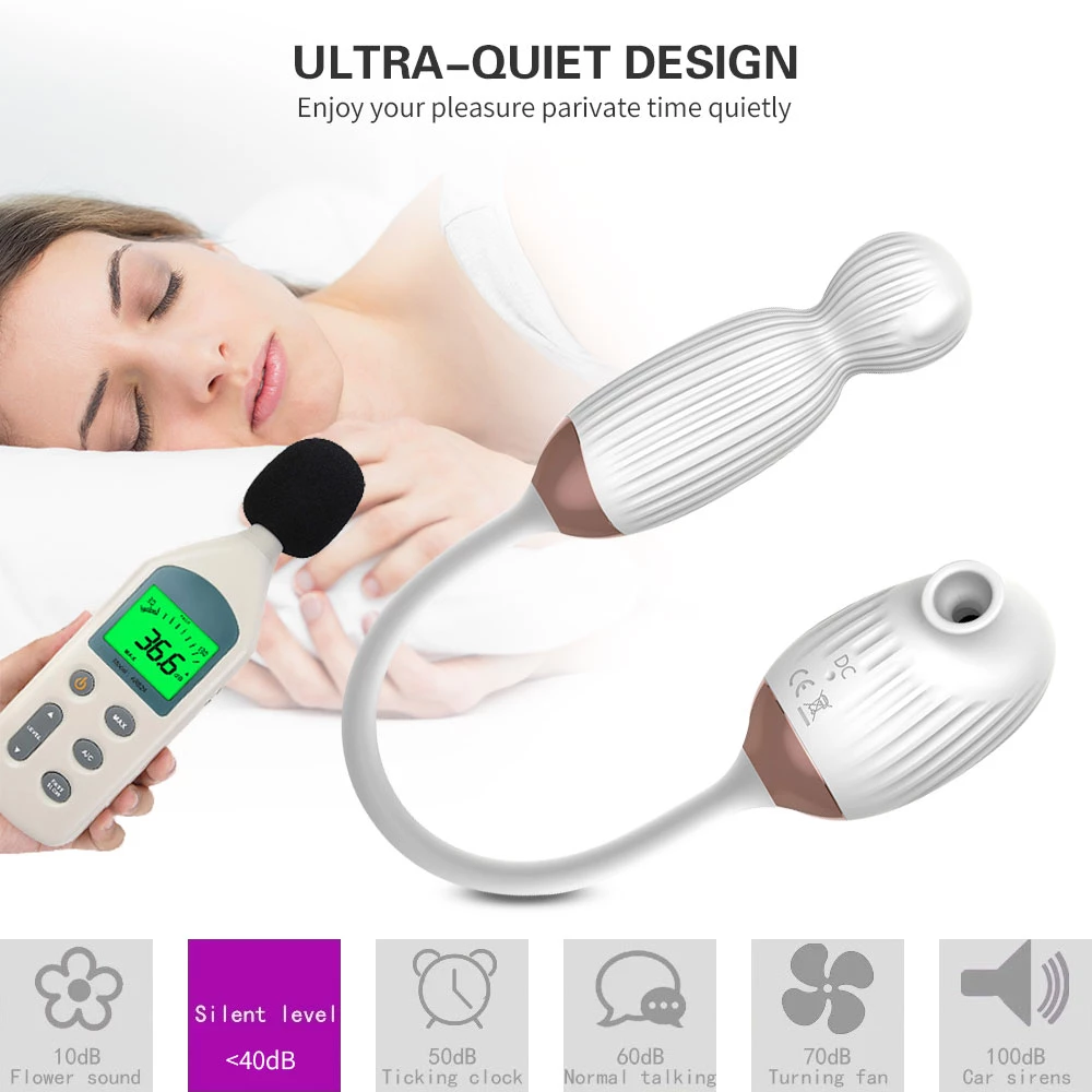 Vivian G-Spot Vibrator Suction Blow 10 Modes Soft Silicone Portable — photo 7