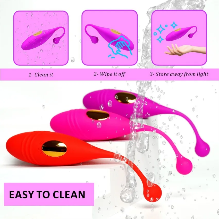 NongNoc Remote Control Egg Vibrator Pink Purple — photo 4