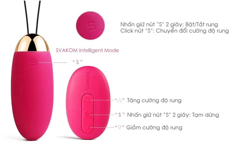 Svakom Elva Wireless Egg Vibrator Strong Remote Waterproof — photo 5