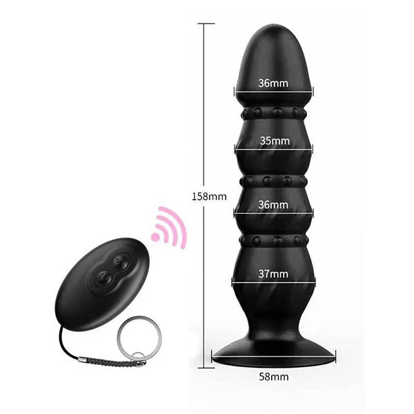 Prostate Massager Remote Control Silicone Male Vibrator — photo 3