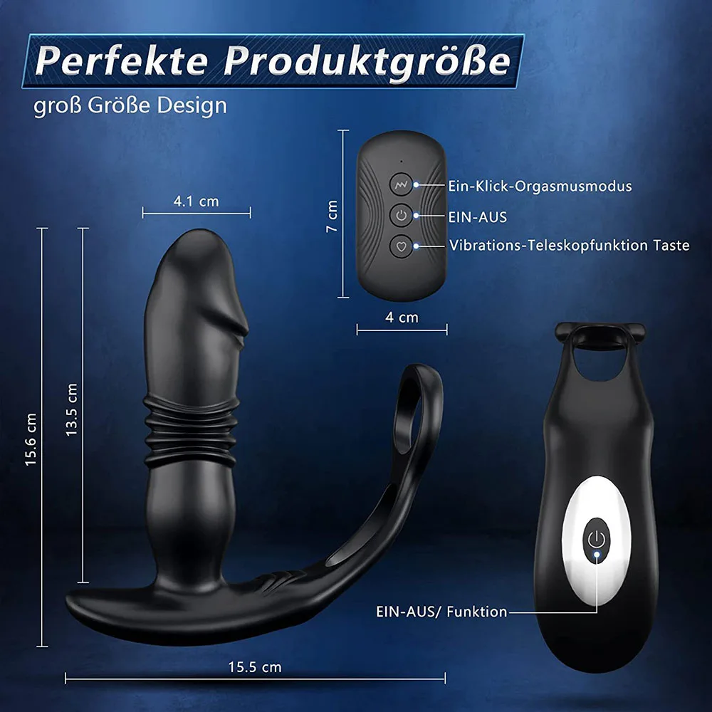 Remote Controlled 7 Mode Anal Prostate Vibrating Egg — photo 4