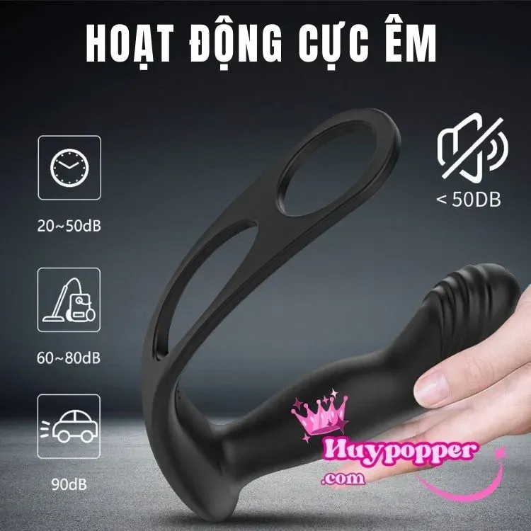 Male Anal Vibrator with Cockring Coro Prostate Stimulation Silicone — photo 2