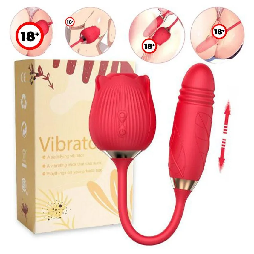 Rose-Shaped 10 Mode USB Silicone Vibrating Egg Waterproof — photo 5
