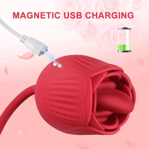 Rose Tongue Licking Vibrator G-Spot Clitoral Stimulator — photo 2