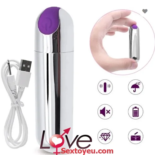 Mini Stainless Steel Rechargeable 10-Mode Vibrator — photo 5