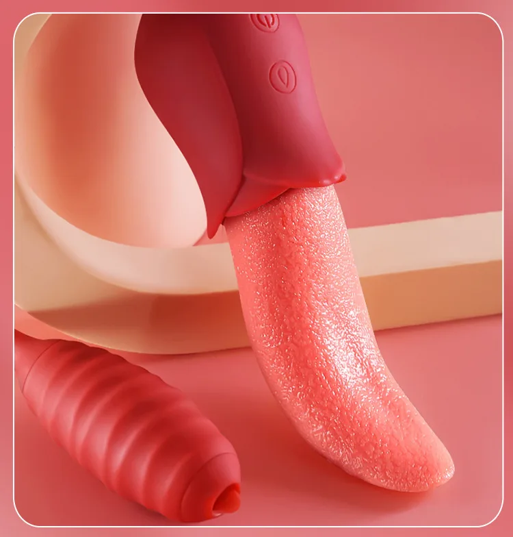 Vibrating Tongue & Egg Dual Stimulator Waterproof 10 Modes Powerful — photo 2