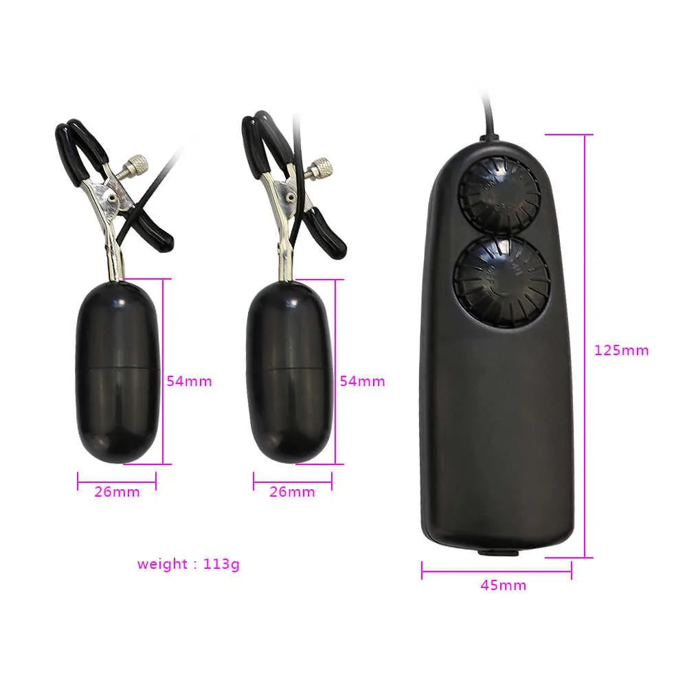10 Mode Nipple Clamp Vibrator Intense Sexual Toy — photo 3