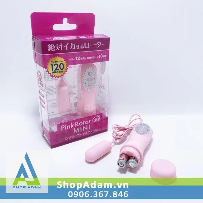 Pink Rotor Mini Egg Vibrator 120 Vibration Modes Japan — photo 2