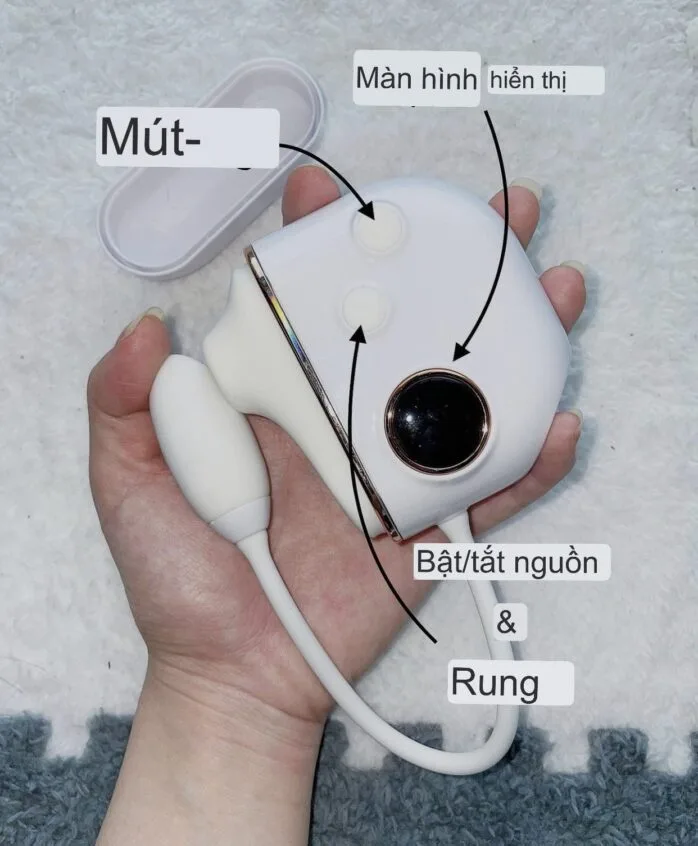 Airpod Style Discreet 2in1 Vibrating Suction Egg — photo 3