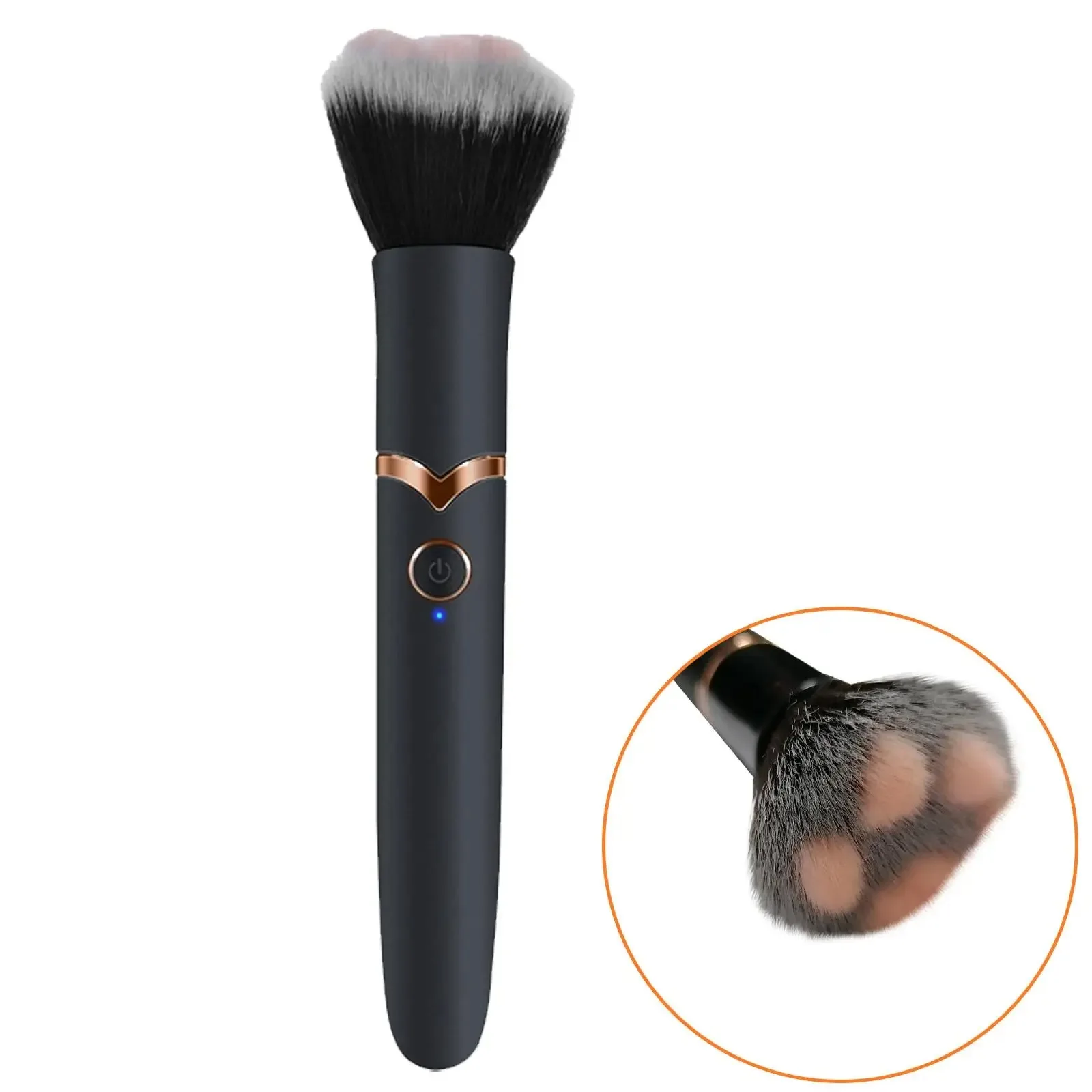 Makeup Brush Shape Vibrator 10 Modes USB Charging — photo 5