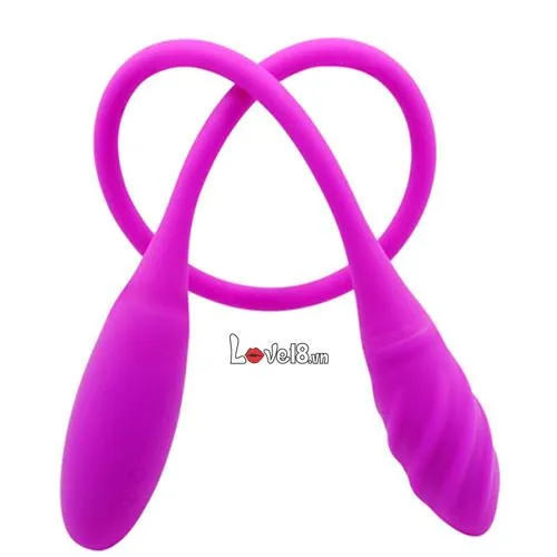 Snaky Double-Ended Vibrating Silicone Dildo 60cm — photo 4