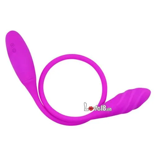 Snaky Double-Ended Vibrating Silicone Dildo 60cm — photo 5