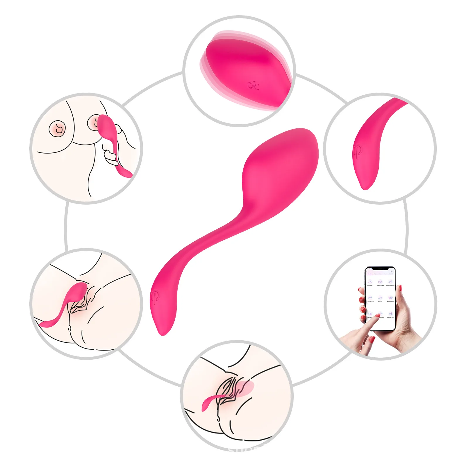 Ellie Swan Remote Control App Silicone Premium Vibrating Egg — photo 2