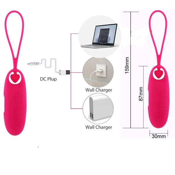 Aphojoy Rechargeable Silicone Love Egg 12 Vibration Modes — photo 4