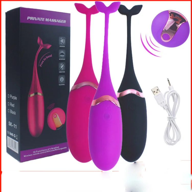 TR18 Dolphin Remote-Controlled Silicone Love Egg Vibrator — photo 3