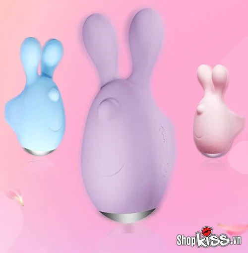 Jupin Finger Rabbit Love Egg Vibrating Silicone Pink — photo 3