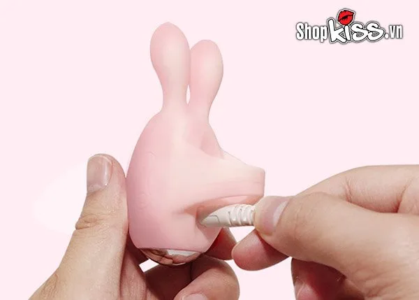 Jupin Finger Rabbit Love Egg Vibrating Silicone Pink — photo 5
