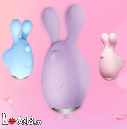Jupin Bunny Ear Finger Vibrator Multicolor Silicone — photo 2
