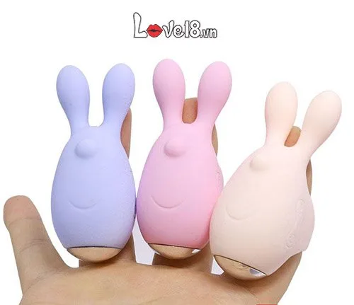 Jupin Bunny Ear Finger Vibrator Multicolor Silicone — photo 3