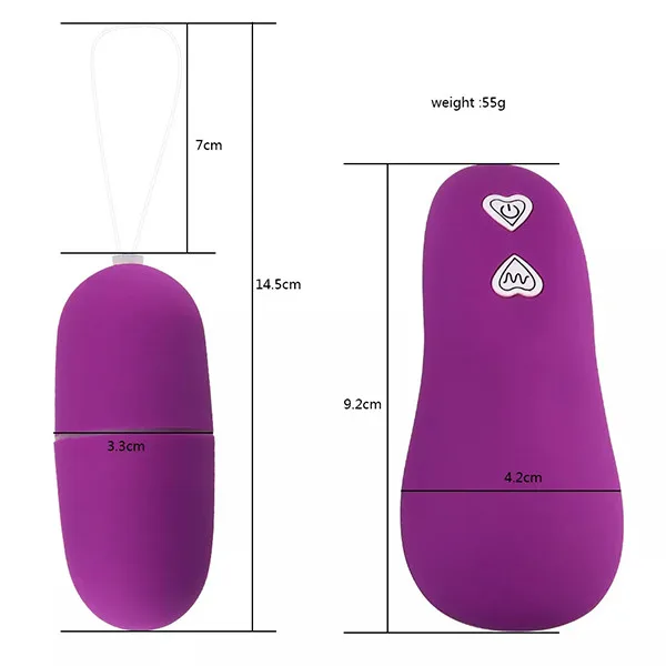 Man Nuo Remote Controlled Vibrating Love Egg 10 Speeds — photo 3