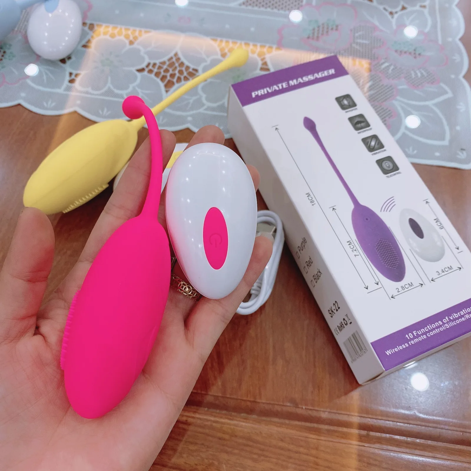 12-mode wireless vibrating egg compact powerful silicone quiet pleasure toy — photo 2