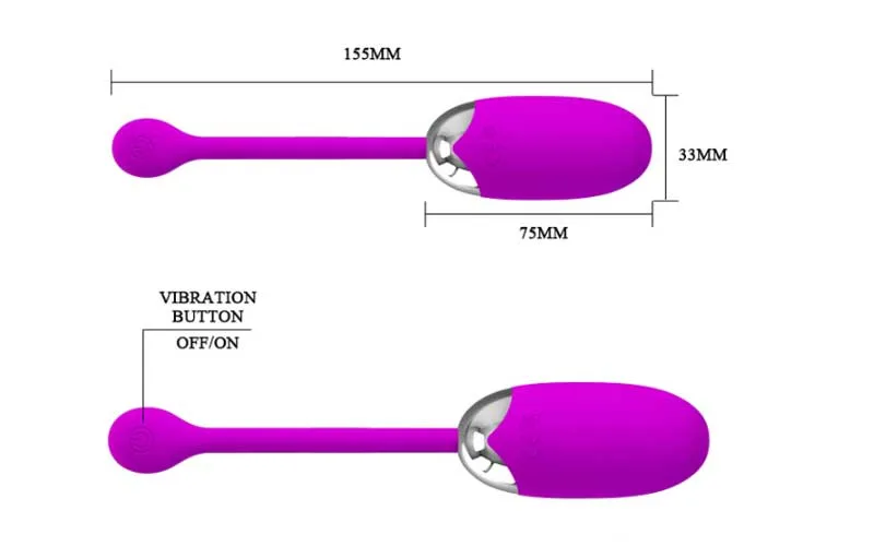 Pretty Love Brook 12-Speed Rechargeable Egg Vibrator — photo 3