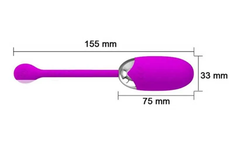 Pretty Love Brook 12-Speed Rechargeable Egg Vibrator — photo 2