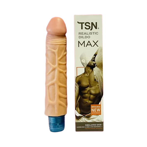 TSN MAX Soft Silicone Realistic Dildo 19.5x3.6cm