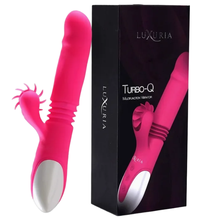 Turbo Licking Thrusting Vibrator Silicone 23x3.4cm