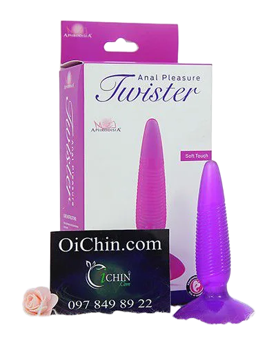 Twister Anal Silicone Soft Textured Comfortable Butt Plug