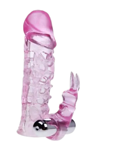 Ultimate LOVE SLEEVE Textured Condom With Clitoral Vibrator