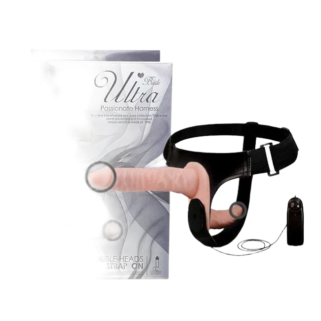 Ultra Passionate Harness Double-Ended Vibrating Lesbian Strap-On
