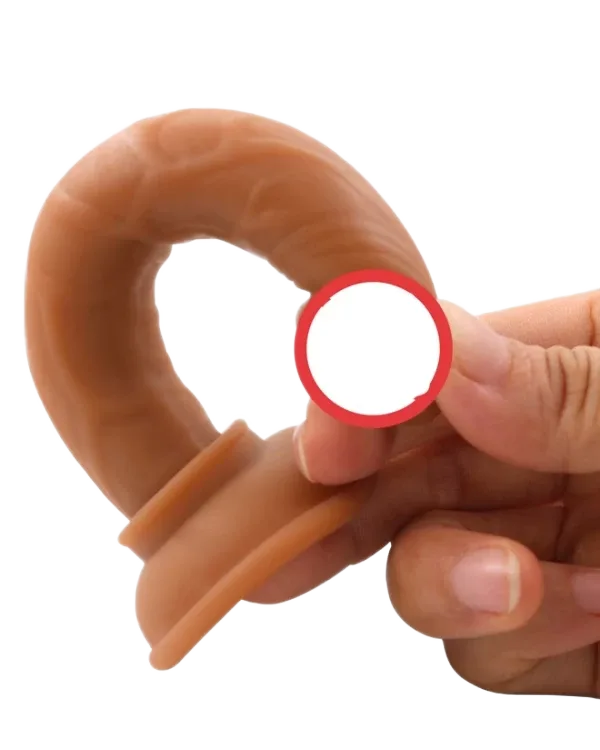 Ultra Soft Small Wall-Mounted Dildo Realistic Design